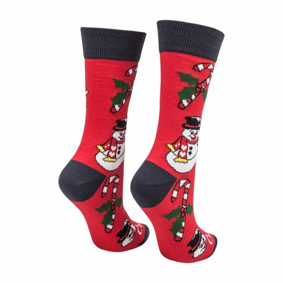 Ponožky Vianočný mix červený